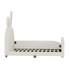 Twin Size Rabbit-Shape Princess Bed Frames with Headboard and Footboard