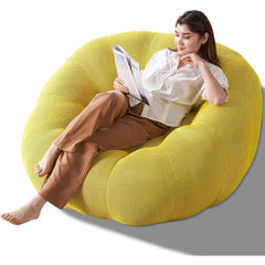 Adult Bean Bag Chair, Memory Foam Bean Bag Chair with Filling, Plush Lounge Sofa for Living Room, Bedroom, Balcony & Dorm - Cozy