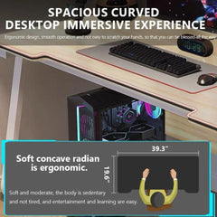 Gaming Desk Computer Writing Table Student Art Modren Simple Style PC Wood Suitable Portable Desk for Home, Office