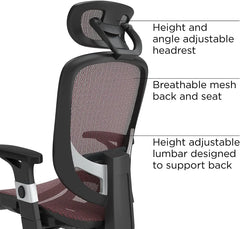 Ergonomic Adjustable Office Chair with Breathable Mesh & Lumbar Support