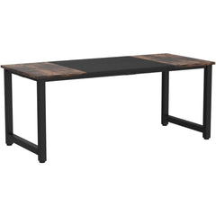 70.8”Executive Desk, Large Office Computer Desk with Thicken Frame, Modern Simple Workstation Business Furniture for Home Offic