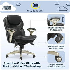 Ergonomic Adjustable Mid Back Desk Chair with Lumbar Support