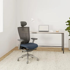 Ergonomic Office Chair with Adjustable Headrest, Lumbar Support, and 3D Armrest