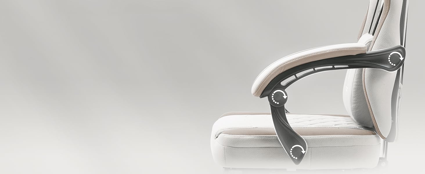 Gaming Chair with Pocket Spring Cushion, Gel Pad and Storage Bag