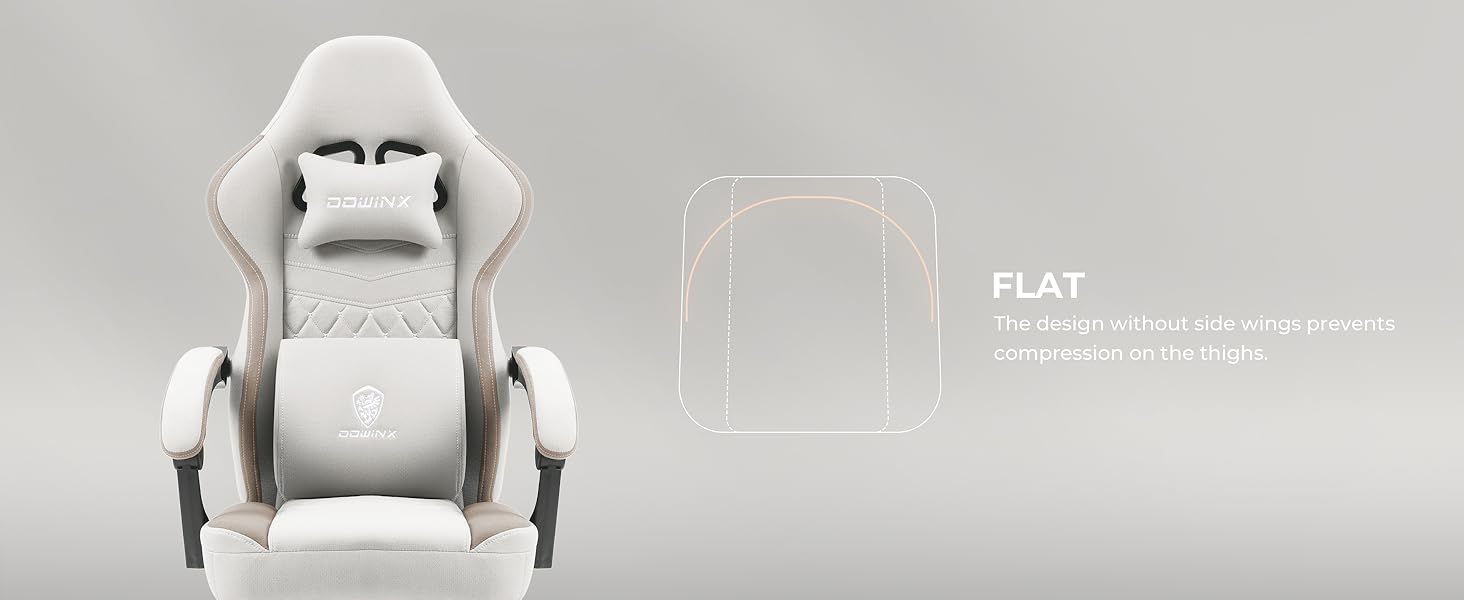 Gaming Chair with Pocket Spring Cushion, Gel Pad and Storage Bag