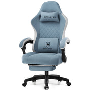 GTPLAYER Gaming Chair with Pocket Spring Cushion, Linkage Armrests & Footrest