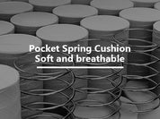 GTPLAYER Gaming Chair with Pocket Spring Cushion, Linkage Armrests & Footrest