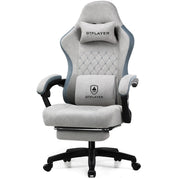 GTPLAYER Gaming Chair with Pocket Spring Cushion, Linkage Armrests & Footrest