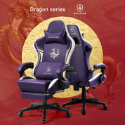 Ergonomic Gaming Chair with Bluetooth Speakers, and Footrest