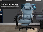 GTPLAYER Gaming Chair with Pocket Spring Cushion, Linkage Armrests & Footrest