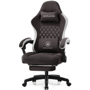 GTPLAYER Gaming Chair with Pocket Spring Cushion, Linkage Armrests & Footrest