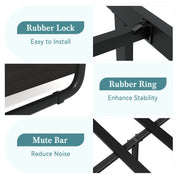 Metal Bed Frame with Curved Wooden Headboard & Footboard