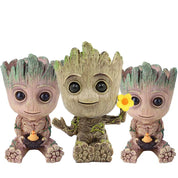 Fashion Handicrafts Anime Action Groot Character Multifunction Plants Flower Pot Pen Holder Storage Organizer Home Decor Crafts