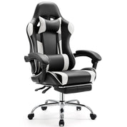 JHK Ergonomic Racing Gaming Chair Adjustable Swivel PU Leather with Headrest and Lumbar Support For Office Computer Living Room