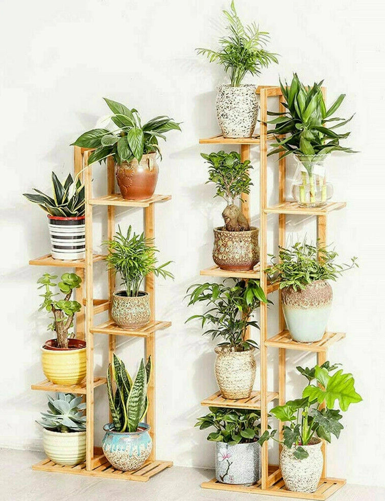  6  Tier  Plant Stand Rack Multiple Flower Pot Holder Shelf Indoor Outdoor Planter Display Shelving Unit for Patio