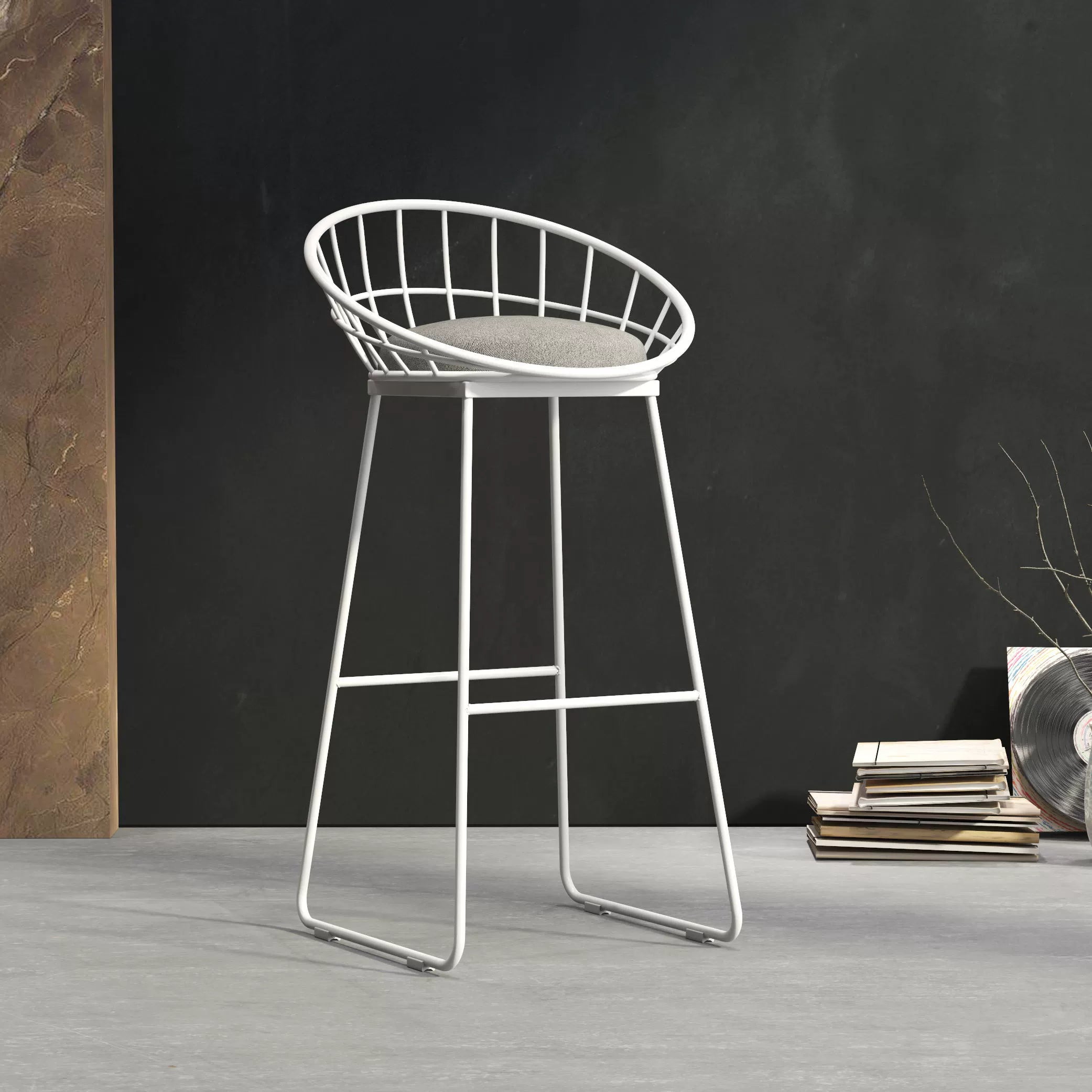 Iron Folding Table Bar Counter Household Restaurant Invisible Wall Cabinet Milk Tea Shop Office Scandinavian Accessible Luxury Storage Rack