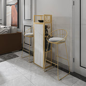 Iron Folding Table Bar Counter Household Restaurant Invisible Wall Cabinet Milk Tea Shop Office Scandinavian Accessible Luxury Storage Rack