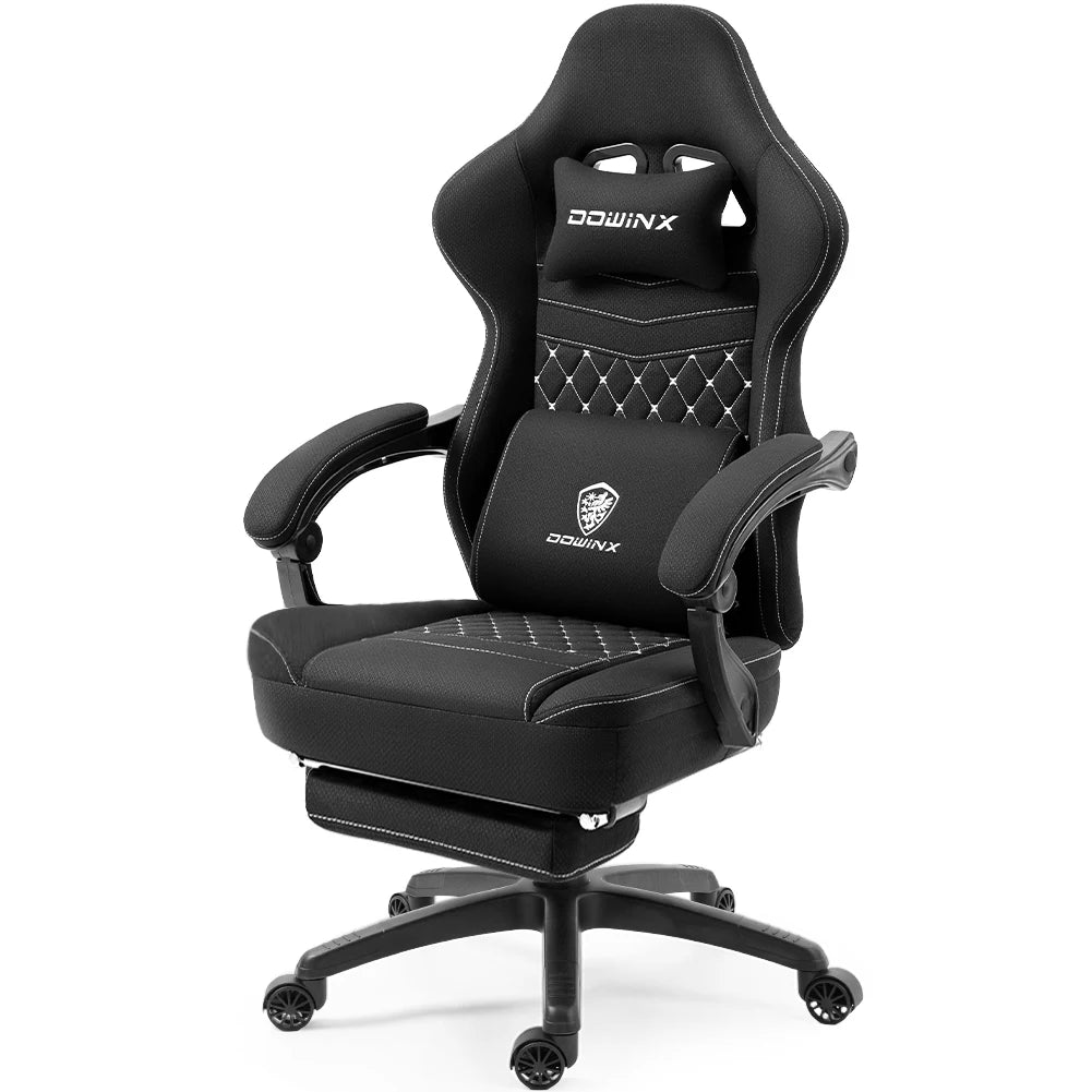 Gaming Chair with Pocket Spring Cushion, Gel Pad and Storage Bag