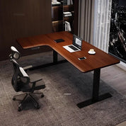Luxury Corner Lift Computer Desks Home Office Furniture Designer L-shaped Wood Gaming Table Bedroom Student Dormitory Study Desk