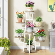 7 Tier Wooden Corner Plant Pots Holder