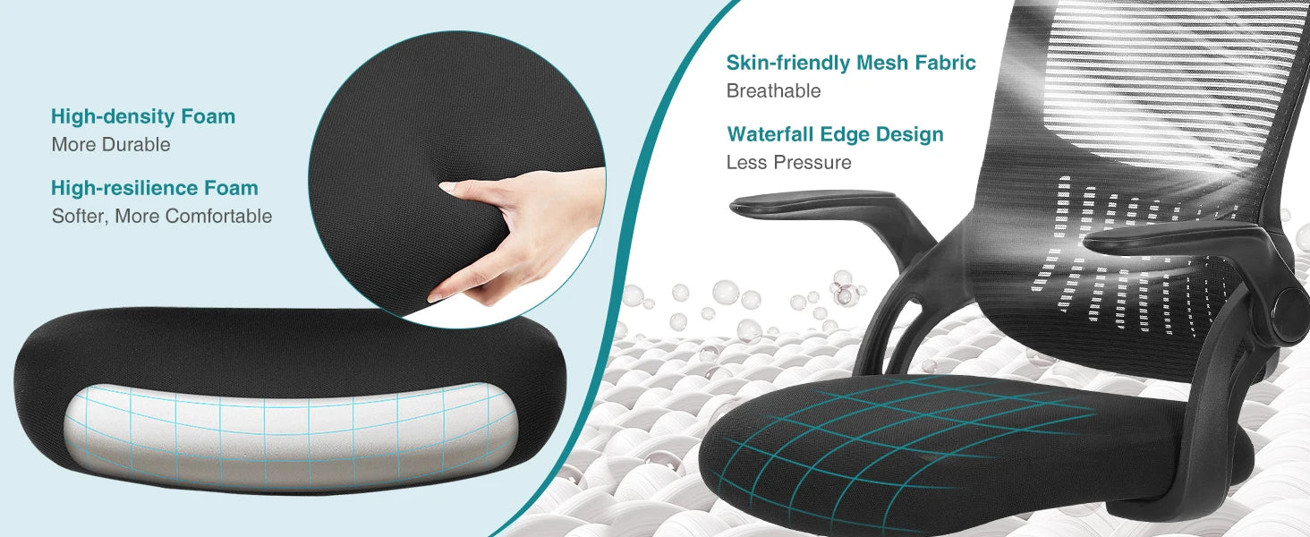 Ergonomic Mesh Backrest Office Desk Chair with Adjustable Height