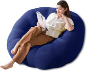 Adult Bean Bag Chair, Memory Foam Bean Bag Chair with Filling, Plush Lounge Sofa for Living Room, Bedroom, Balcony & Dorm - Cozy