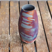 6-inch handmade ceramic vase - Bohemian style, gift box, gift for mom, home decor