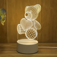 Romantic Love 3D Acrylic LED Lamp