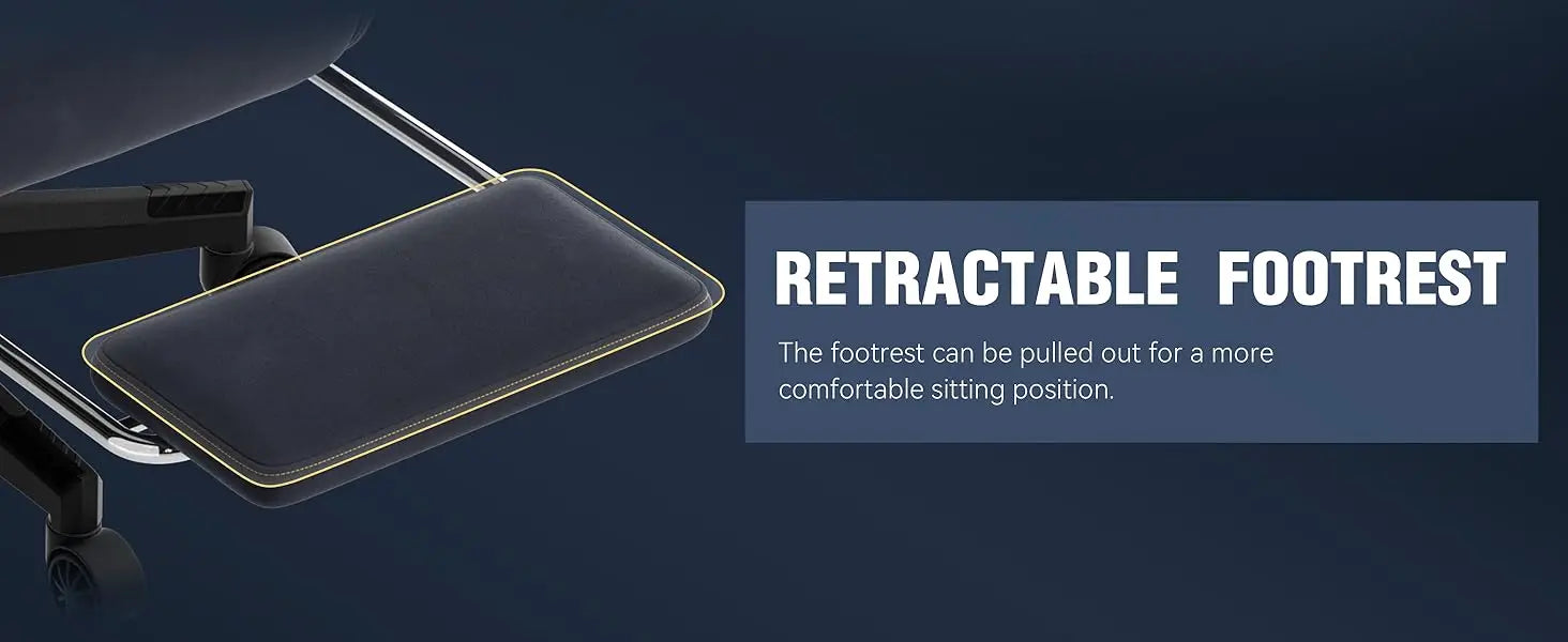 Gaming Chair with Massage Lumbar Support