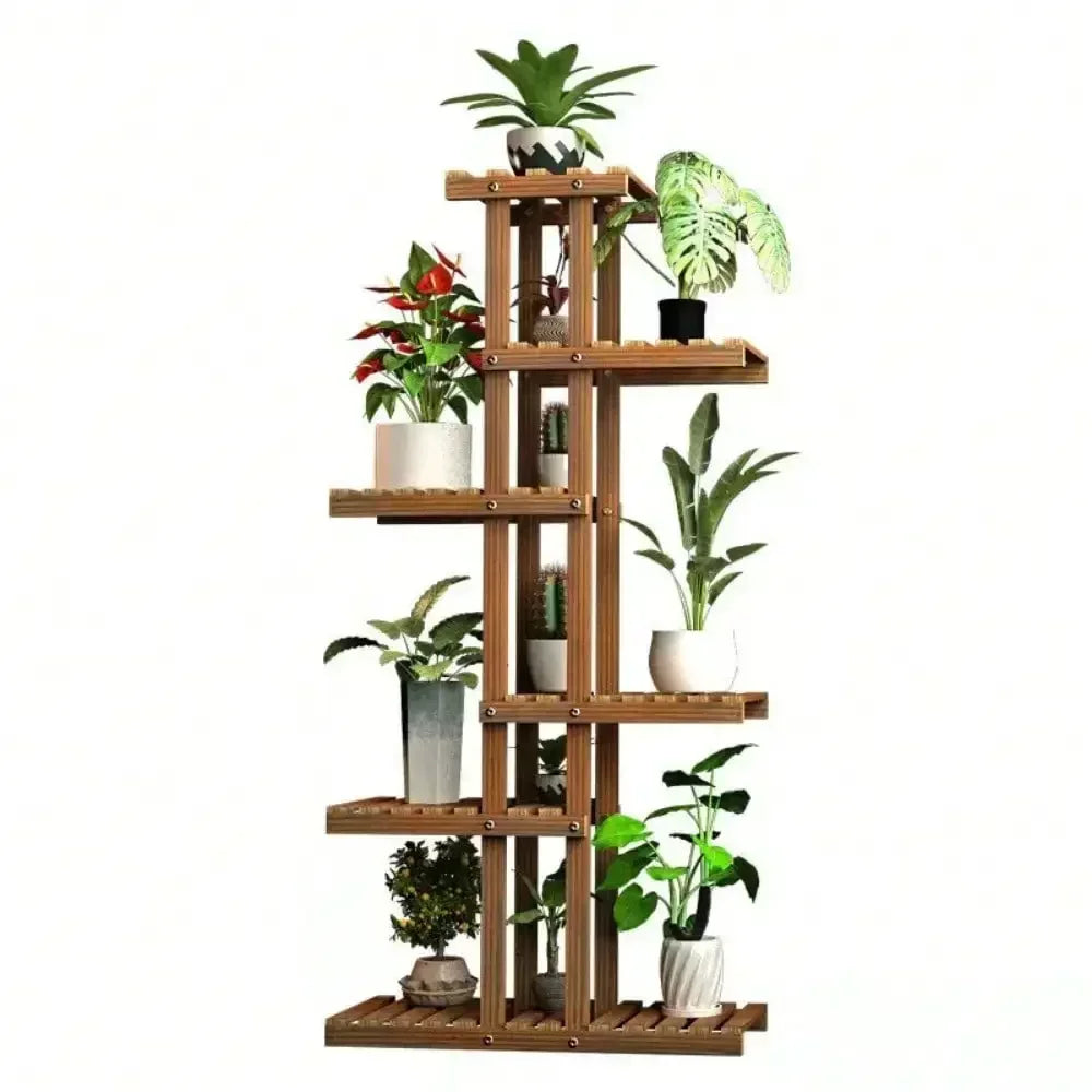 Wall Corner  Plant Stand Indoor Outdoor Garden Flower Pot Shelf Space Save