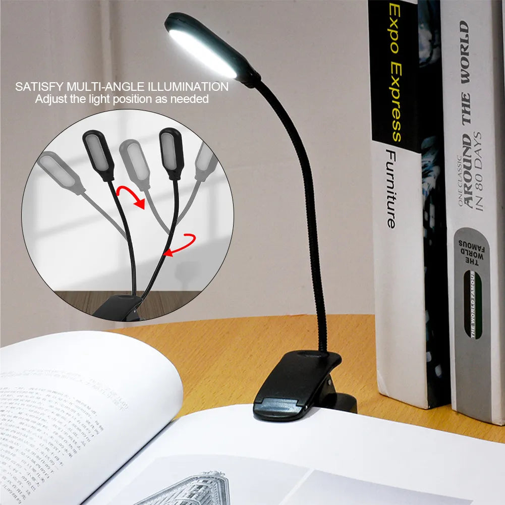 Clip-On LED Book Night Light