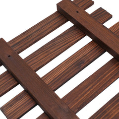 2PCS Rustic Cedar Wood Wall Mounted Flowerpot Shelf for Indoor and Outdoor