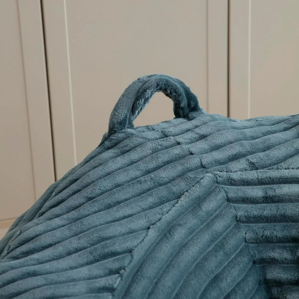Bean Bag Chair, Giant Bean Bag Chairs for Adults, Kids, Oversized Corduroy Bean Bag Couch with Pillows, Comfy Stuffed Beanbag