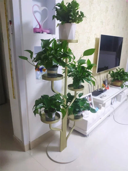 5-Tier Indoor Metal Plant Stand