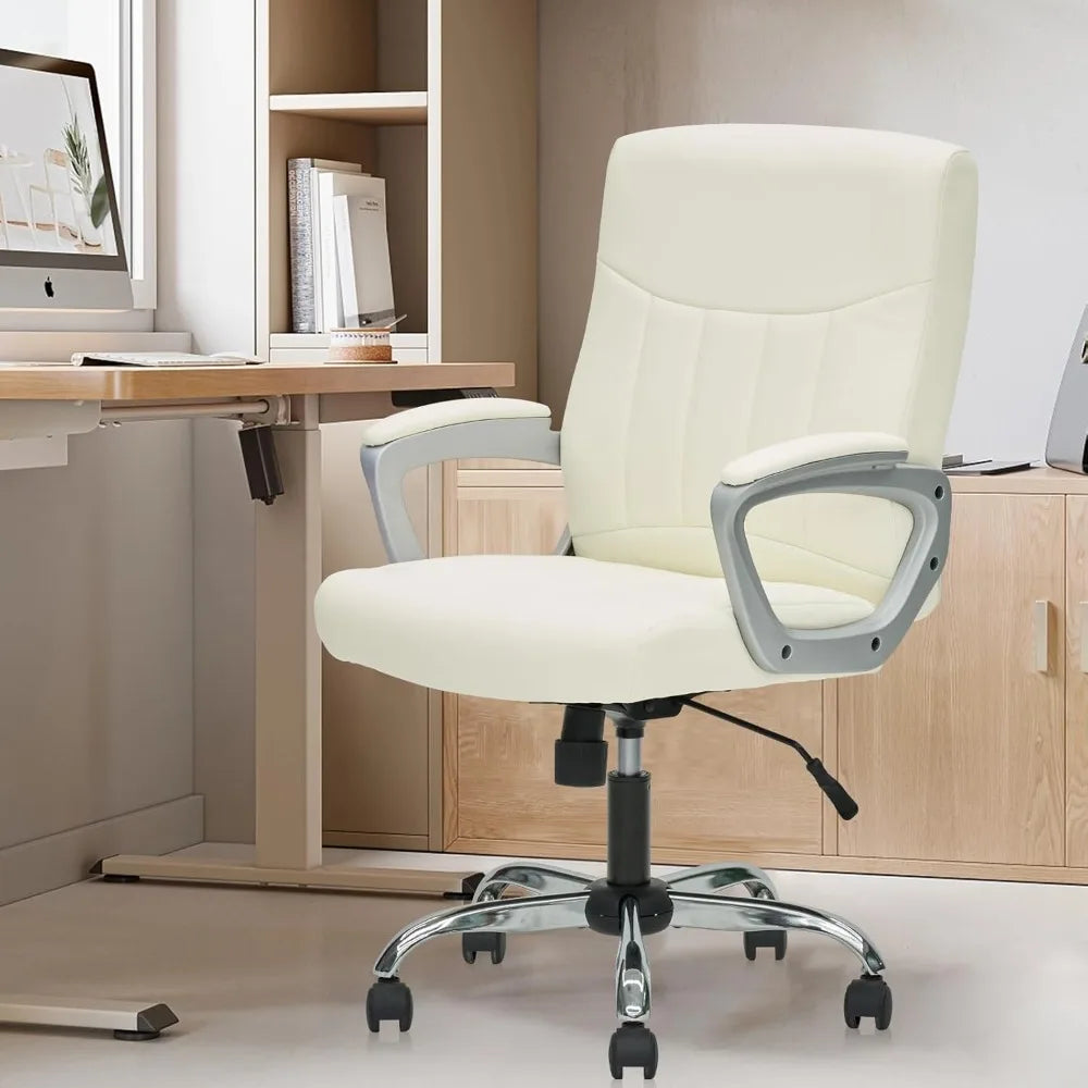 Executive Mid Back Ergonomic Managerial Chair with Lumbar Support