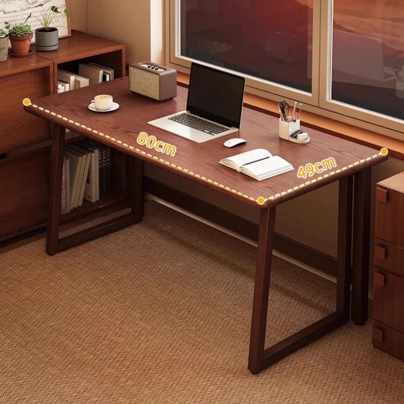 FurnishSpot™ SpaceSmart™ L-Shape Folding Bamboo Computer Desk – Corner Space-Saving Workstation