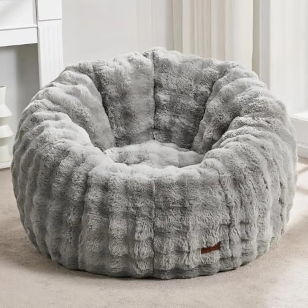 Bean Bag Chair, Comfy Giant Stuffed Bean Bag Chais, w/Spacious Design for Reading, Playing or Relaxing, Bean Bag Couch for Adult