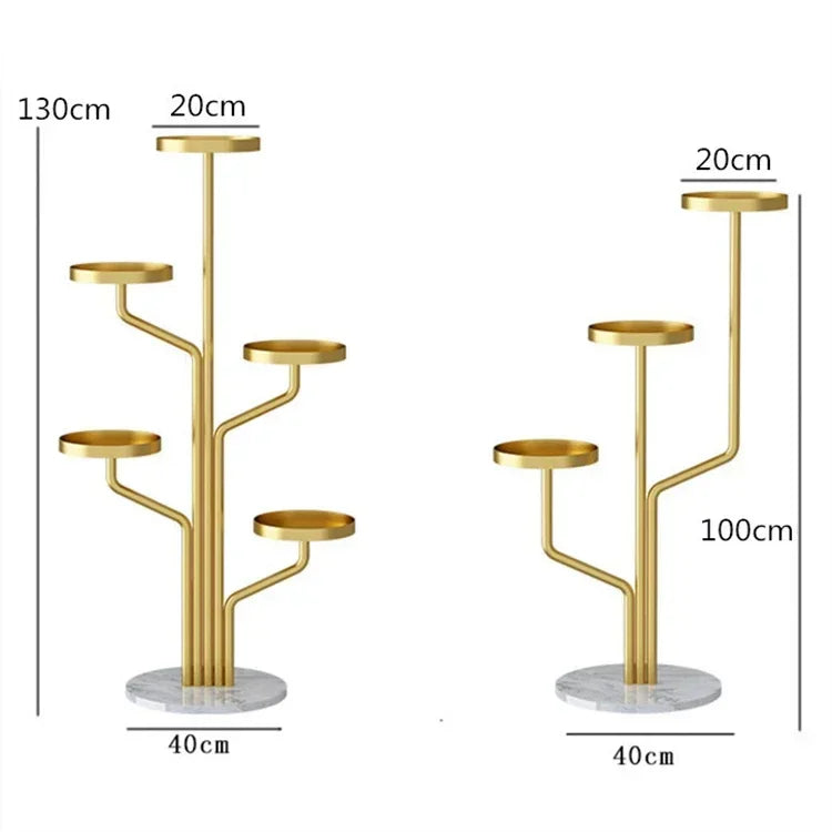 5-Tier Indoor Metal Plant Stand