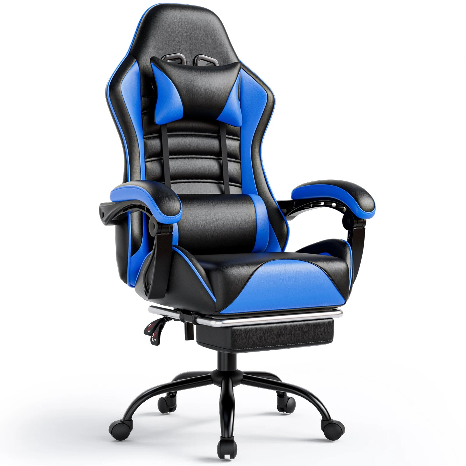 Ergonomic Racing Style Gaming Chair with Footrest
