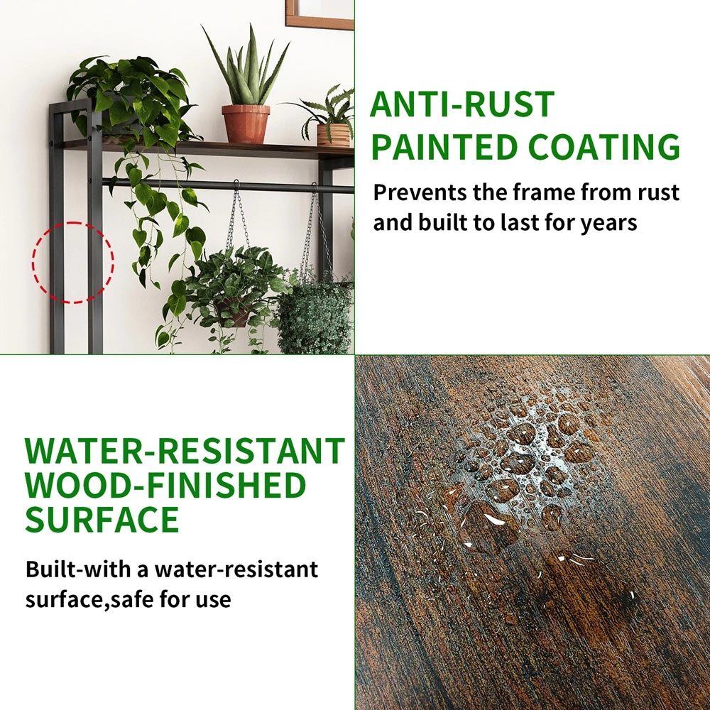 7 Tiered Tall Plant Stand Ladder Plant Rack Storage Shelf for Patio Garden Balcony Living Room