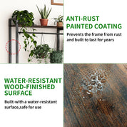 7 Tiered Tall Plant Stand Ladder Plant Rack Storage Shelf for Patio Garden Balcony Living Room