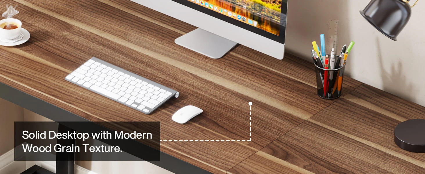 Computer Desk with 3 Drawers, 59-Inch PC Desk with Reversible Drawers, Industrial Study Writing Table Workstation with