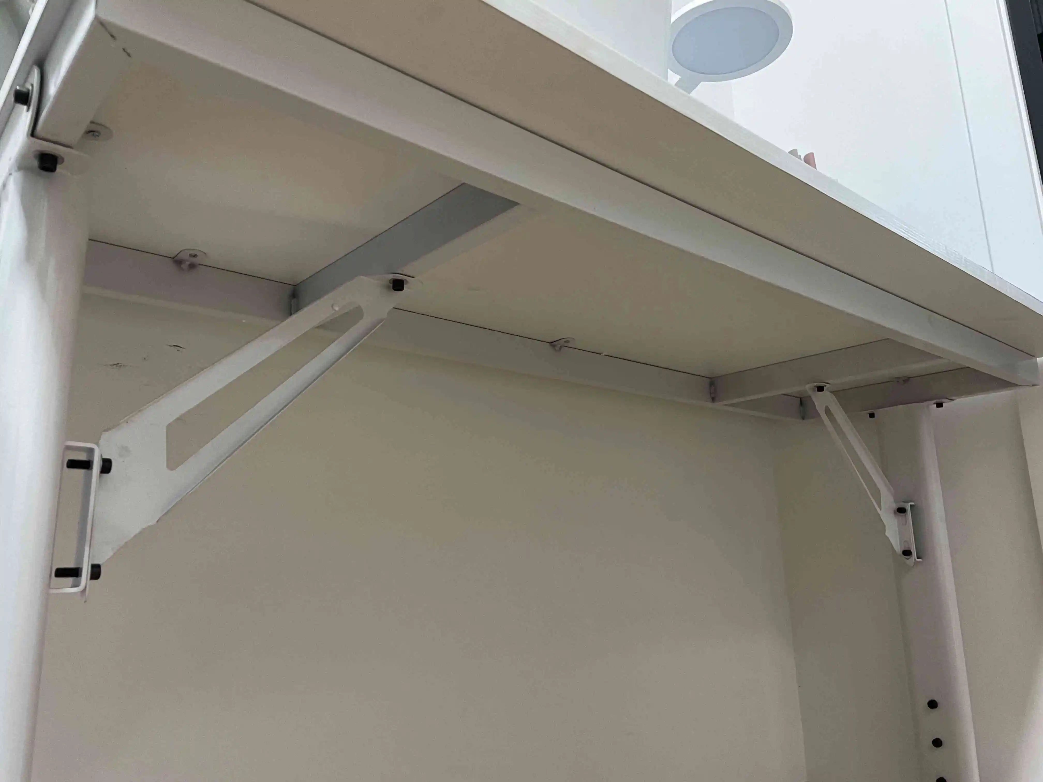 Height Adjustable Solid Wood Computer Desk with Wheels – Small Laptop Table 40/50cm for Home Office Study Workstation