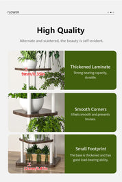 Plant Stand and Flower Stand Storage Shelf 4/5/6 Tier Flower Shelf Planter Rack Storage Organizer Display Indoor Garden Balcony