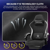 GTPLAYER Gaming Chair with Pocket Spring Cushion, Linkage Armrests and Footrest