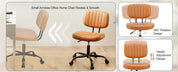 Armless Office Desk Chair with Back Lumbar Support