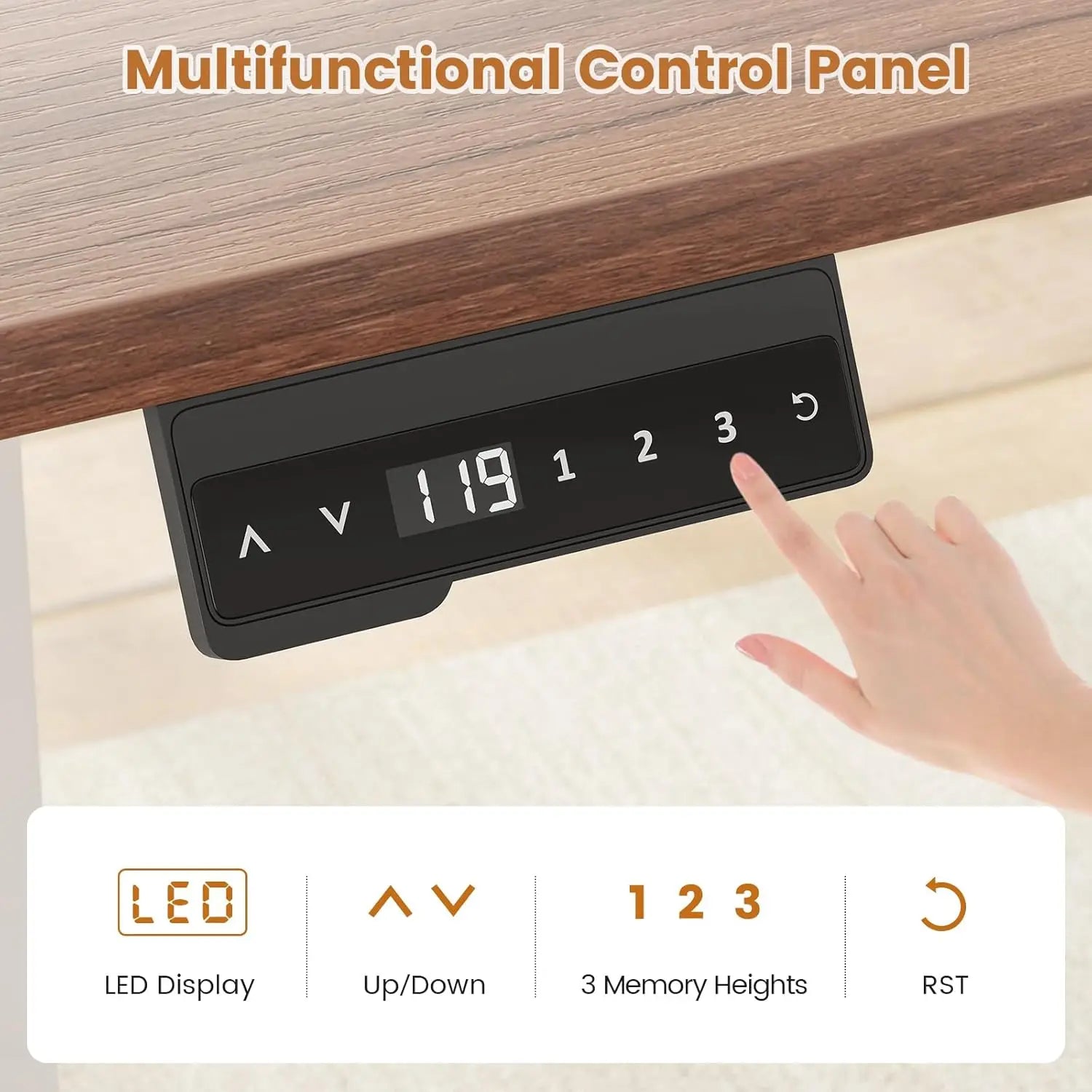 SmartHealth™ L-Shaped Standing Desk – 55" Height Adjustable Corner Desk with Storage Drawers