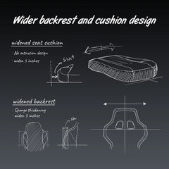 Ergonomic Gaming/Office Chair with Pocket Spring Cushion