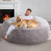 6ft Bean Bag Chairs for Adults Large Beanbag Chair with Plush Faux Fur Cover Big Bean Bag Chair for Living Room Bedroo