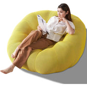 Adult Bean Bag Chair, Memory Foam Bean Bag Chair with Filling, Plush Lounge Sofa for Living Room, Bedroom, Balcony & Dorm - Cozy
